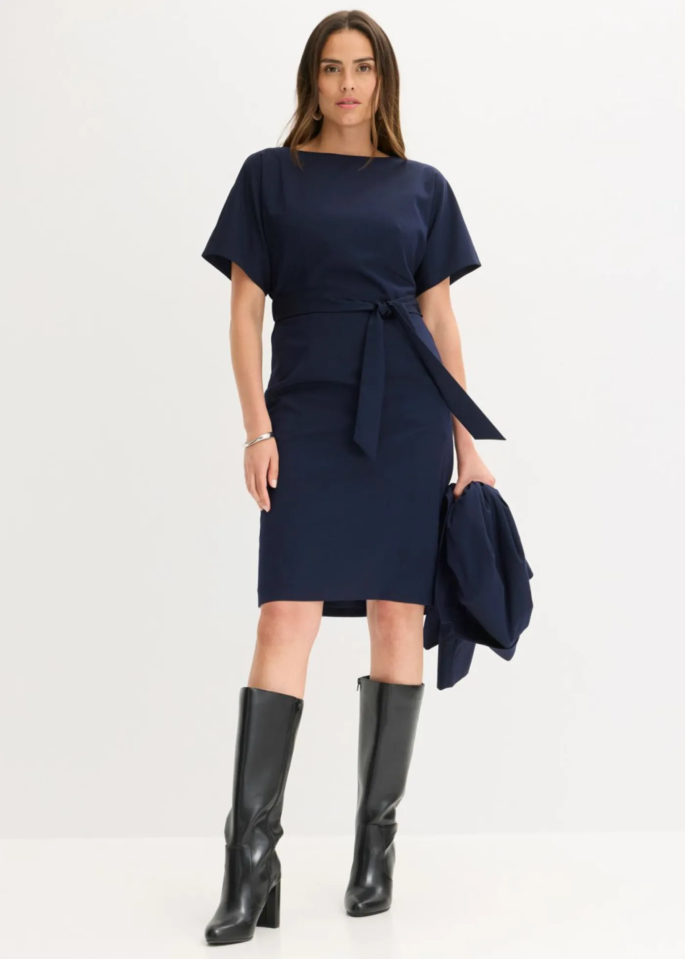Clearance Vestido de tubo con mangas tipo murciélago Mujer Vestidos