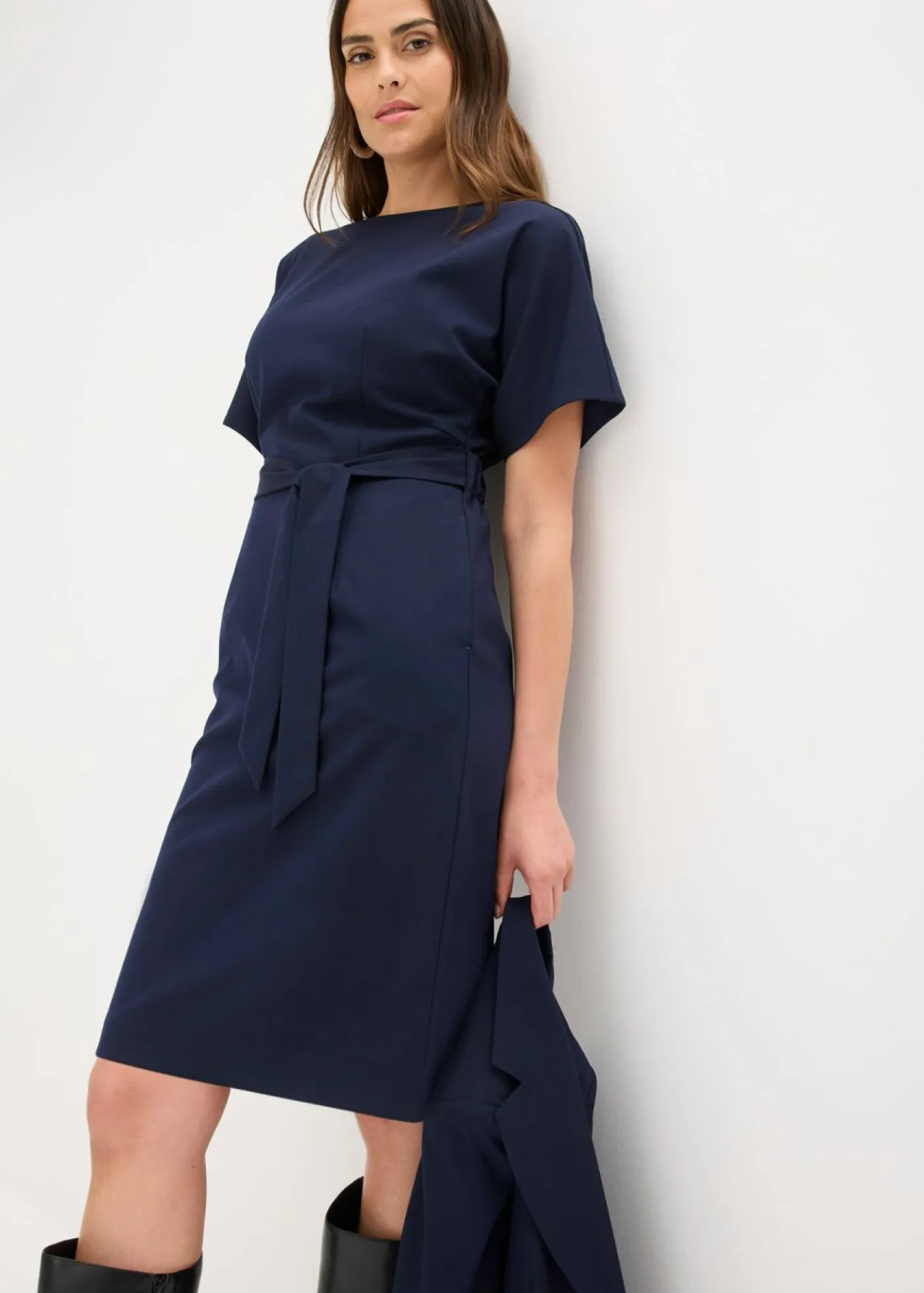 Clearance Vestido de tubo con mangas tipo murciélago Mujer Vestidos