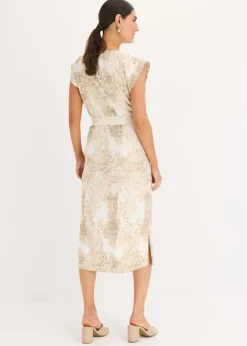 Online Vestido de viscosa con cordón (2 piezas) Mujer Vestidos