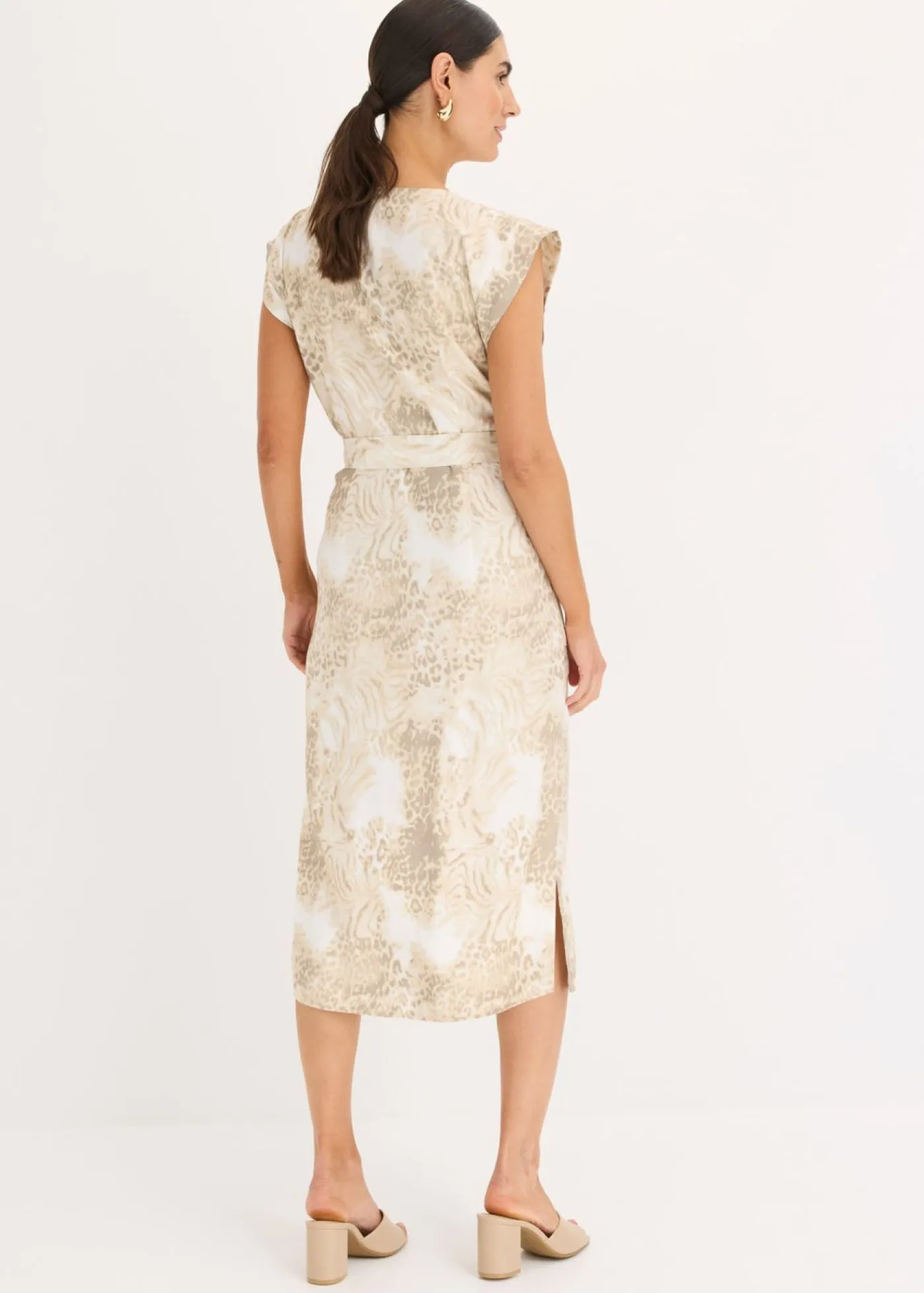 Online Vestido de viscosa con cordón (2 piezas) Mujer Vestidos