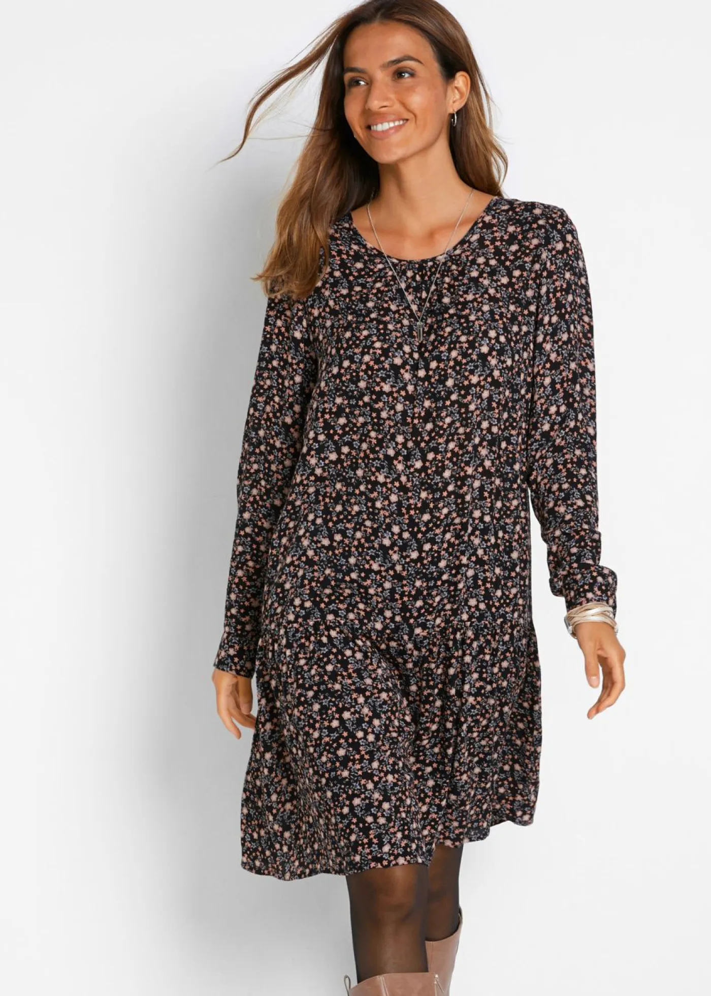 Outlet Vestido de viscosa fluida Mujer Vestidos