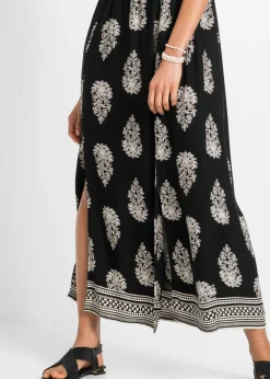 Sale Vestido de viscosa fluida con escote bañera Mujer Vestidos