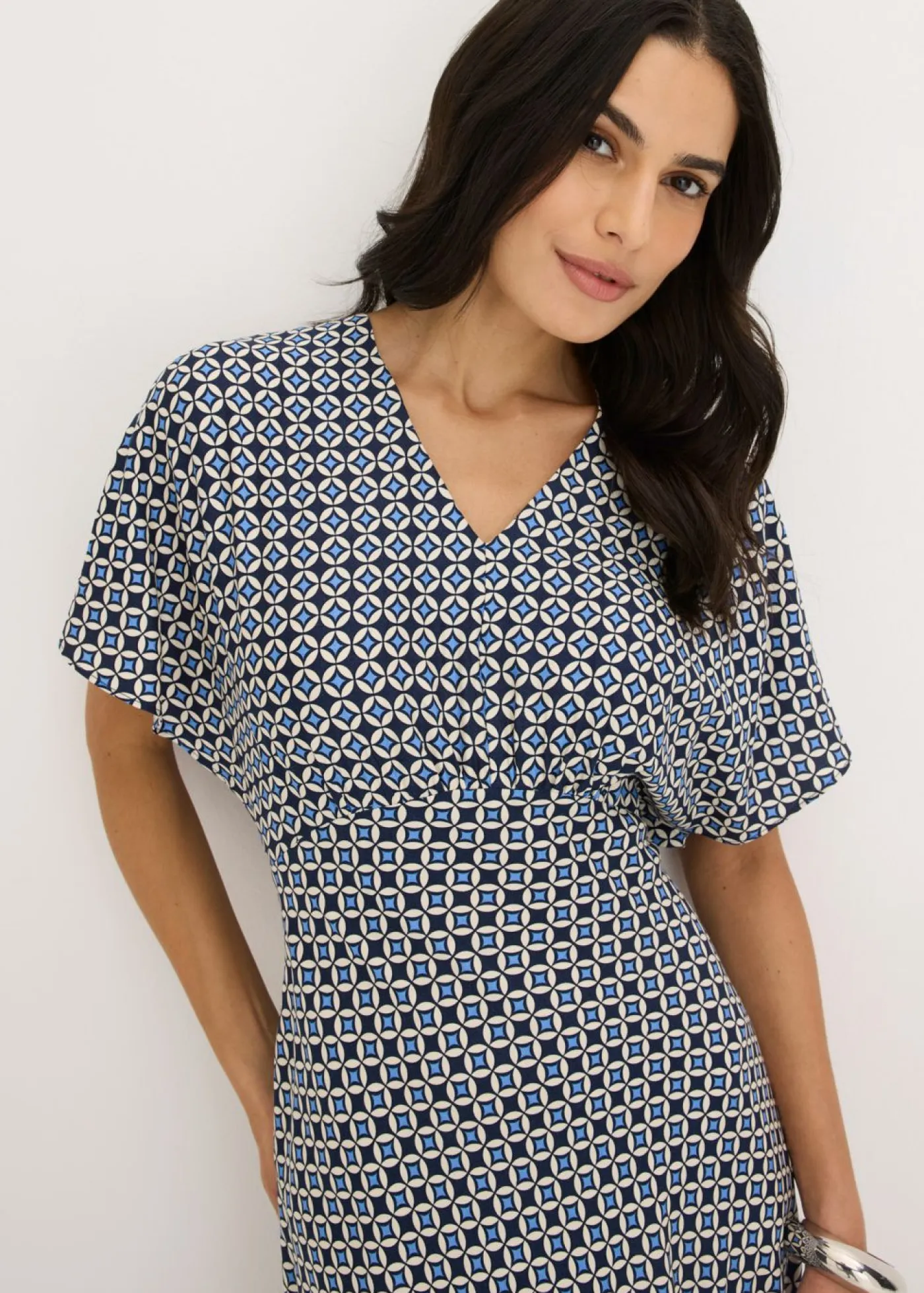 Vestido de viscosa fluida Mujer Vestidos