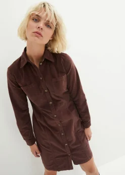 Sale Vestido elástico de pana Mujer Vestidos