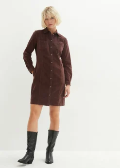 Sale Vestido elástico de pana Mujer Vestidos