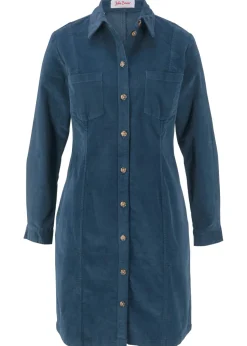 Discount Vestido elástico de pana Mujer Vestidos