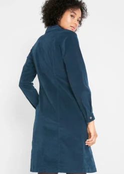Discount Vestido elástico de pana Mujer Vestidos
