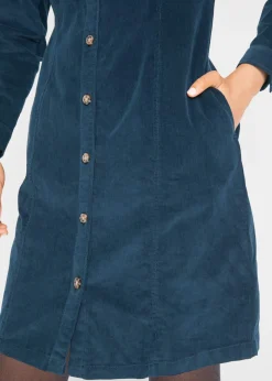 Discount Vestido elástico de pana Mujer Vestidos