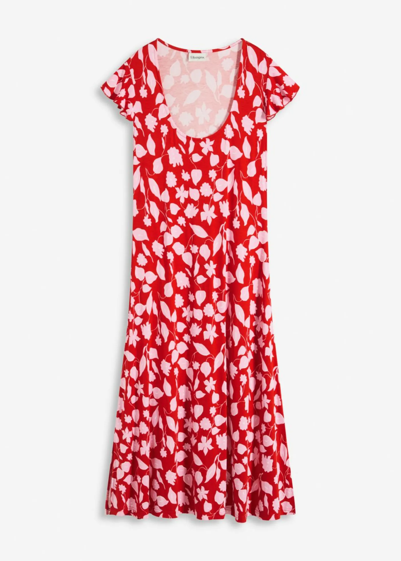 Outlet Vestido estampado de punto de mezcla de viscosa suave Mujer Vestidos|Novedades