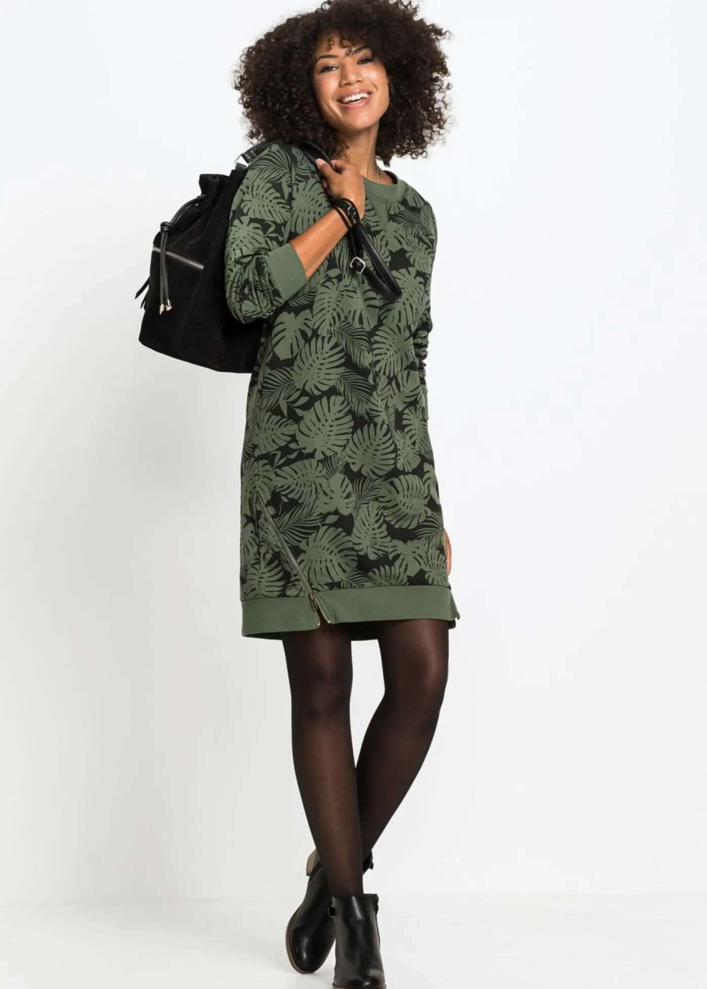 Online Vestido estampado tipo sudadera Mujer Ropa Cómoda|Vestidos