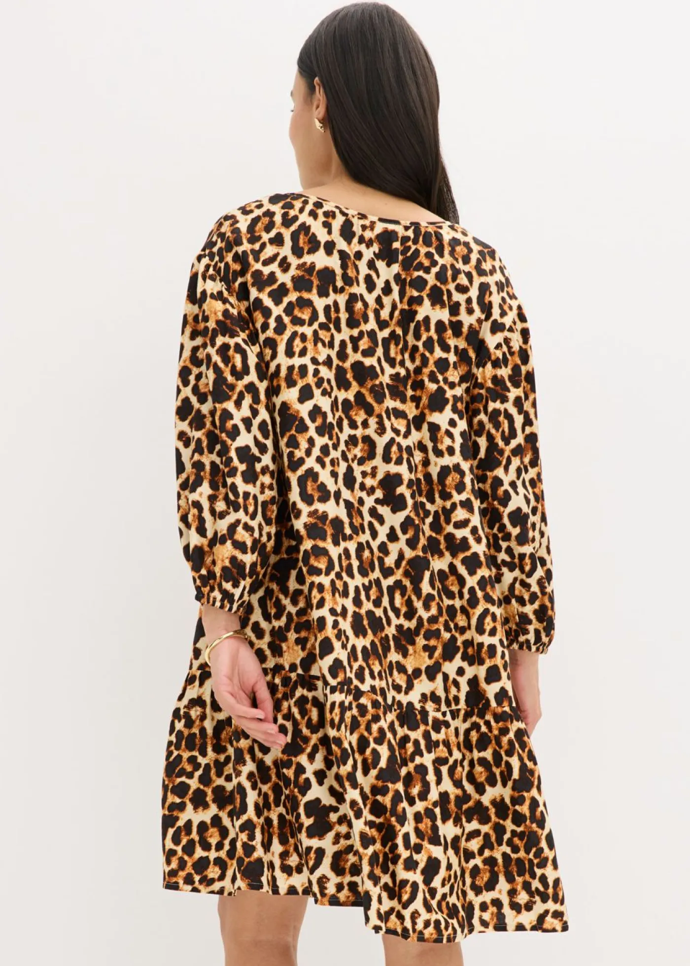 Online Vestido estampado tipo túnica de crepé estructurado Mujer Vestidos