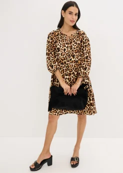 Online Vestido estampado tipo túnica de crepé estructurado Mujer Vestidos