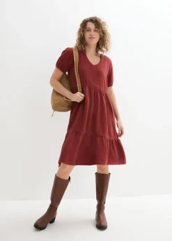 Best Vestido holgado de muselina de algodón Mujer Vestidos|Novedades