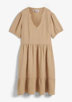 Sale Vestido holgado de muselina de algodón Mujer Vestidos|Novedades