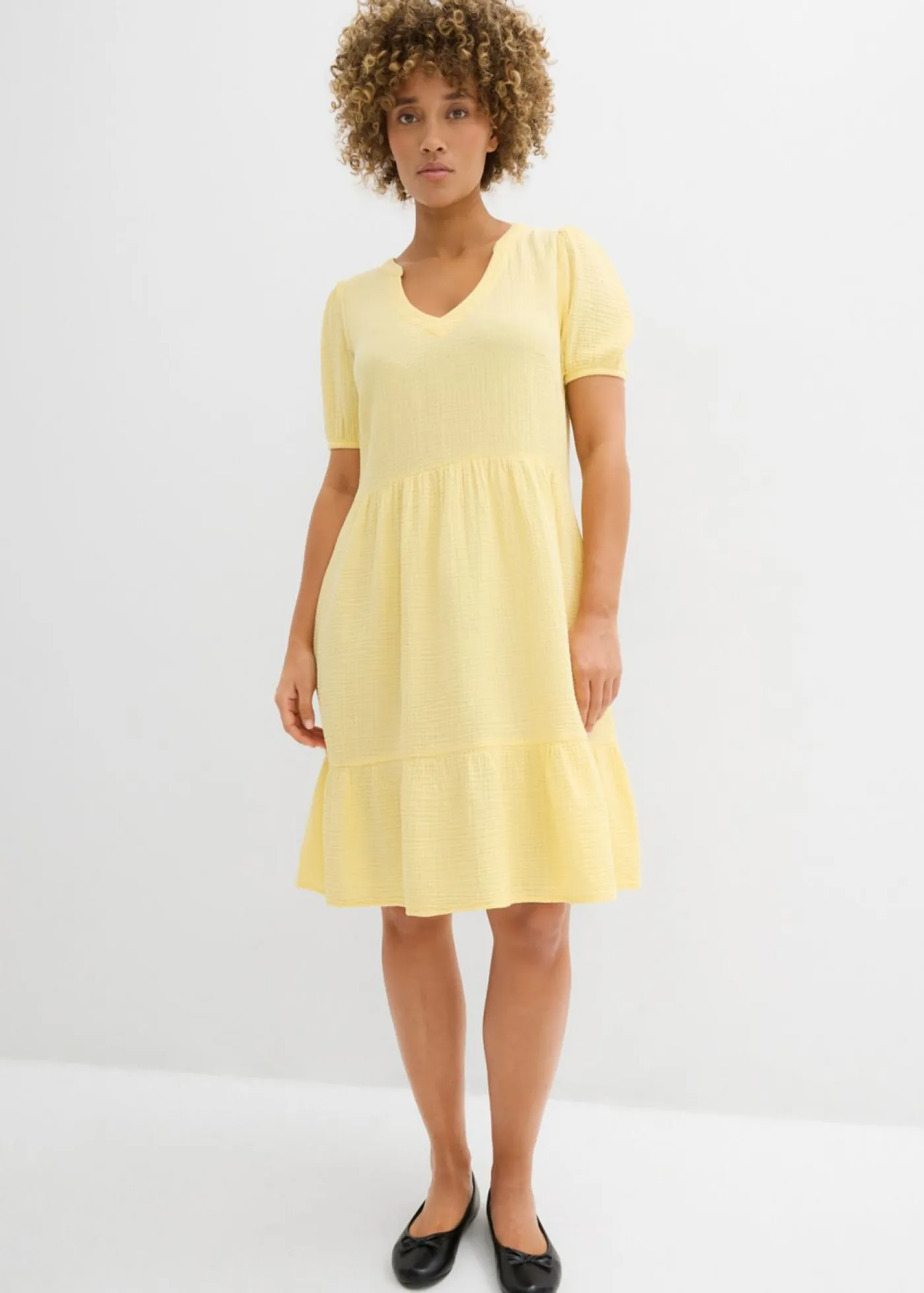 Clearance Vestido holgado de muselina de algodón Mujer Vestidos|Novedades