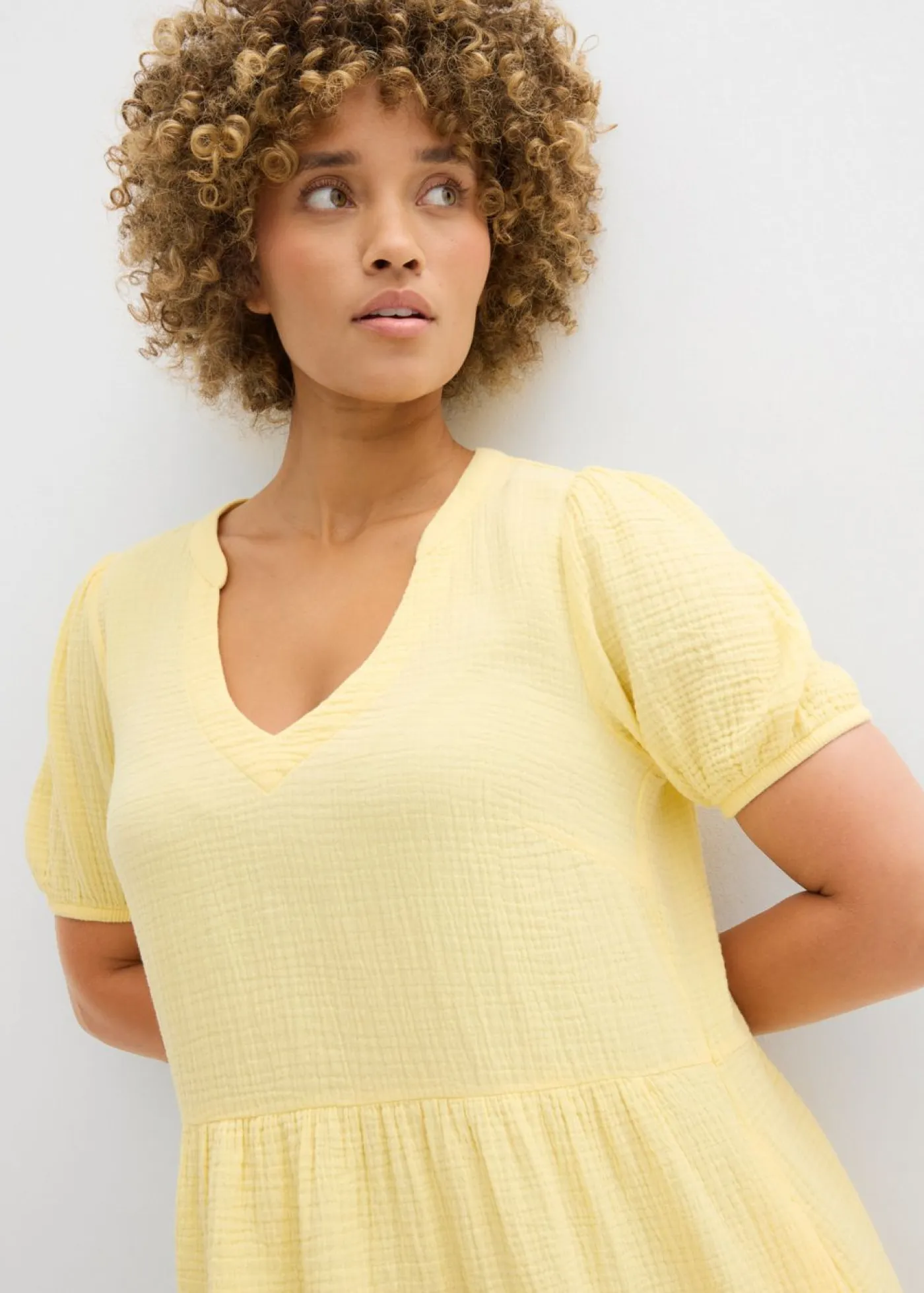 Clearance Vestido holgado de muselina de algodón Mujer Vestidos|Novedades