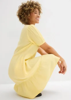 Clearance Vestido holgado de muselina de algodón Mujer Vestidos|Novedades