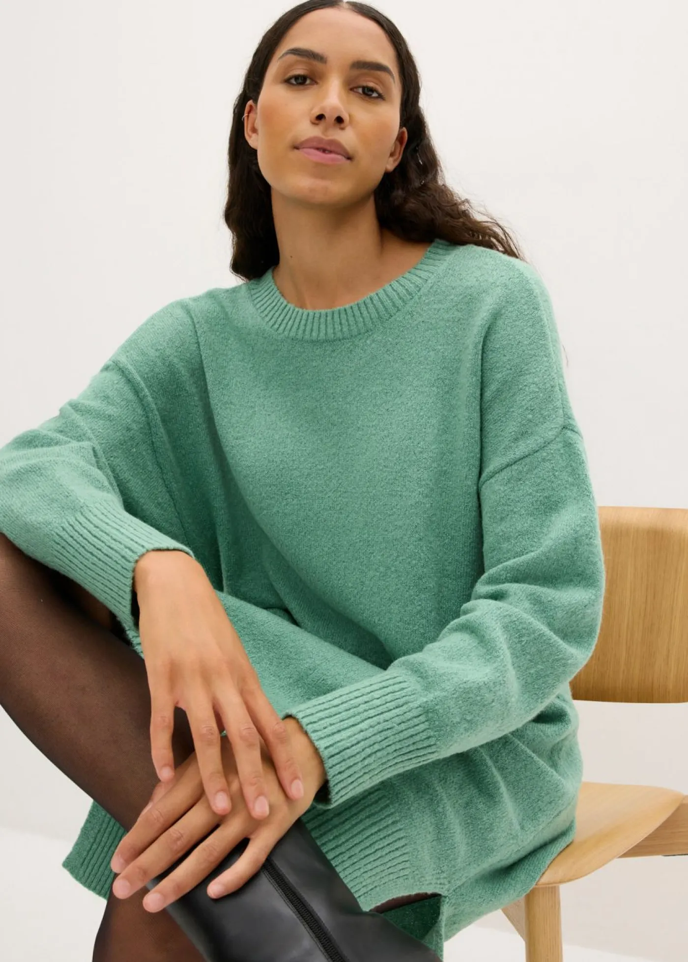 Vestido holgado de punto Mujer Vestidos