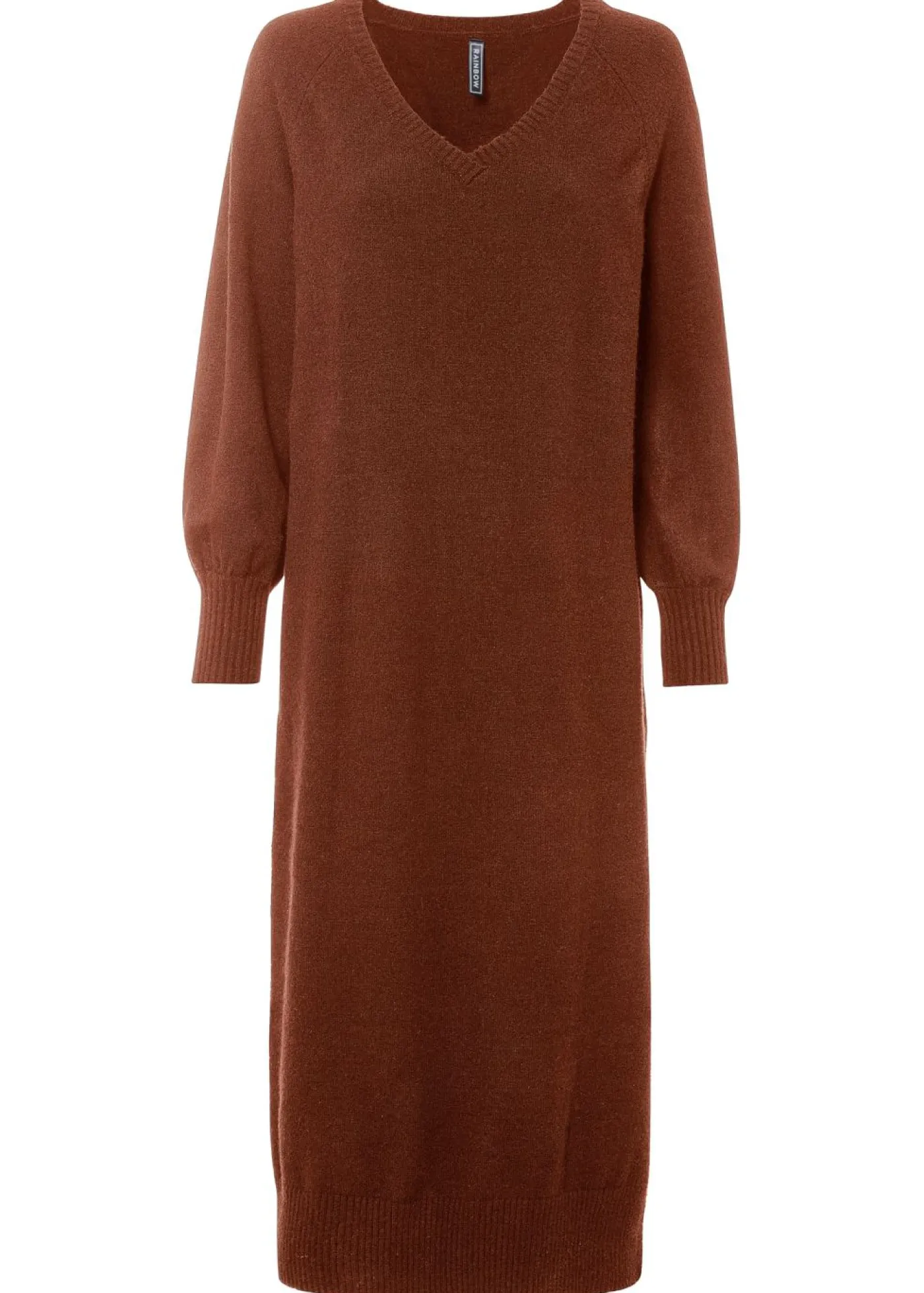 Online Vestido holgado de punto con largo midi Mujer Vestidos|Ropa De Punto