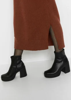 Online Vestido holgado de punto con largo midi Mujer Vestidos|Ropa De Punto