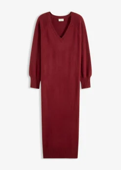 Online Vestido holgado de punto con largo midi Mujer Vestidos|Ropa De Punto