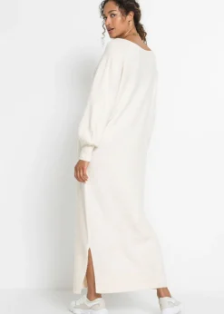 Online Vestido holgado de punto con largo midi Mujer Vestidos|Ropa De Punto