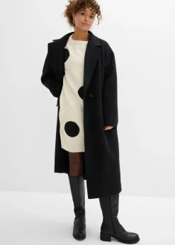 Online Vestido holgado de punto con lunares Mujer Vestidos|Ropa De Punto