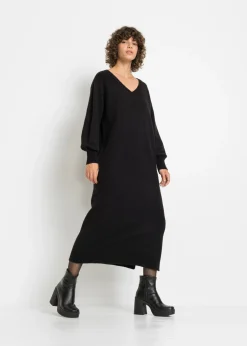 Clearance Vestido holgado de punto con largo midi Mujer Vestidos|Ropa De Punto