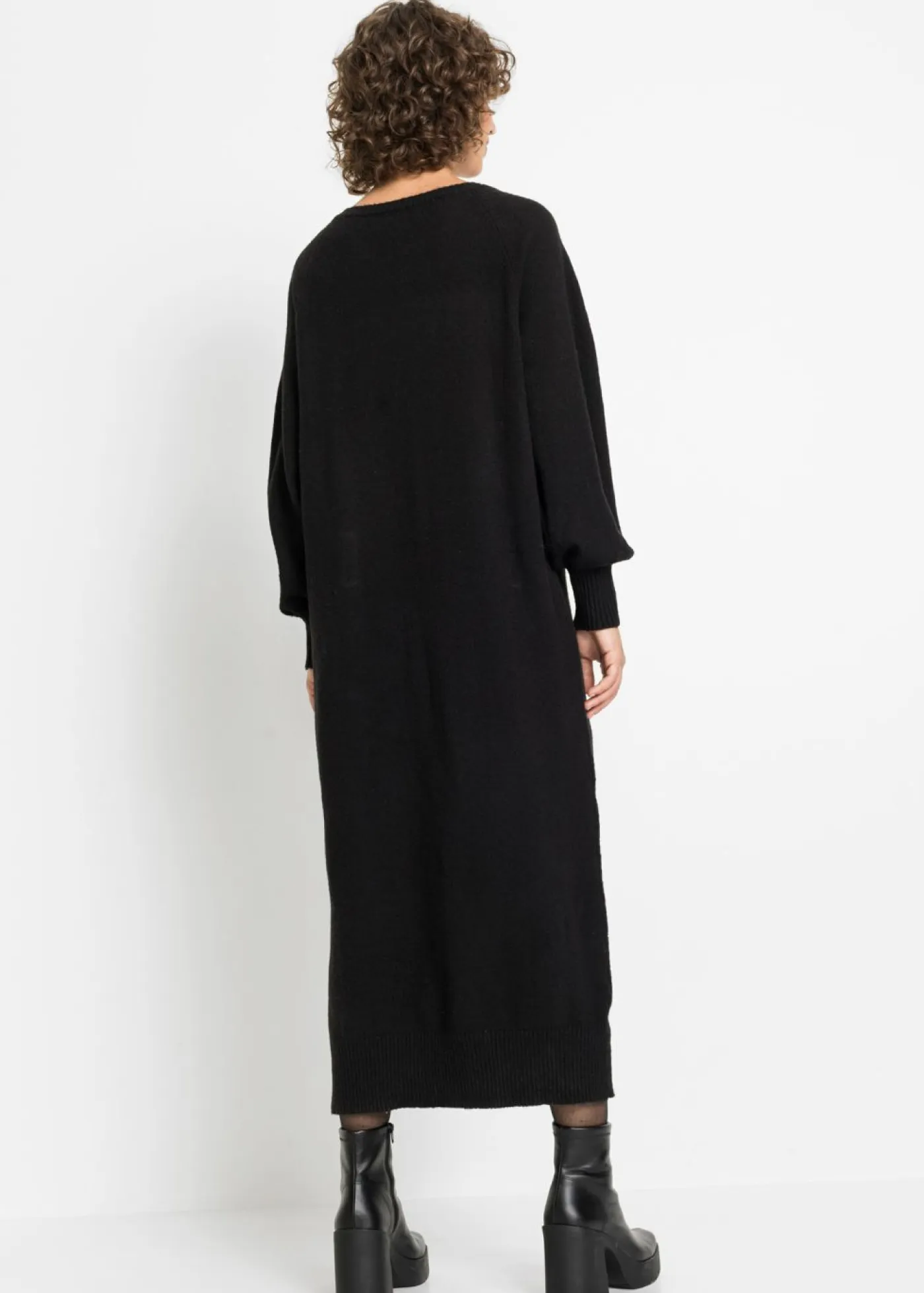 Clearance Vestido holgado de punto con largo midi Mujer Vestidos|Ropa De Punto