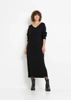 Clearance Vestido holgado de punto con largo midi Mujer Vestidos|Ropa De Punto