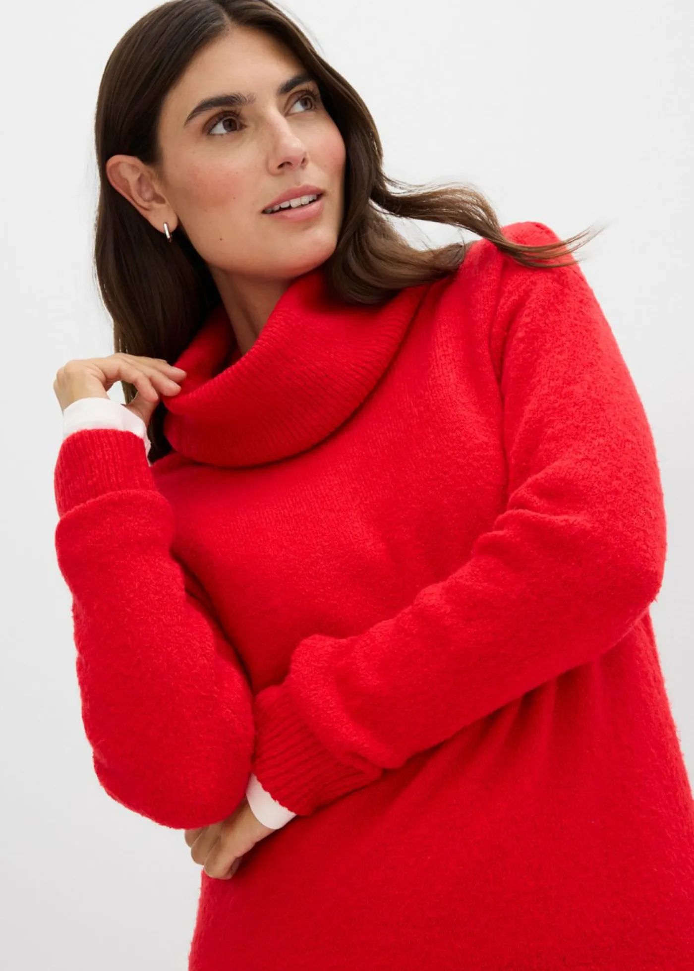 Best Vestido holgado de punto con cuello vuelto Mujer Vestidos|Ropa De Punto
