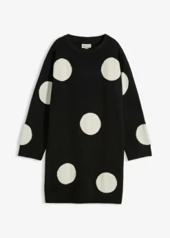 Clearance Vestido holgado de punto con lunares Mujer Vestidos|Ropa De Punto