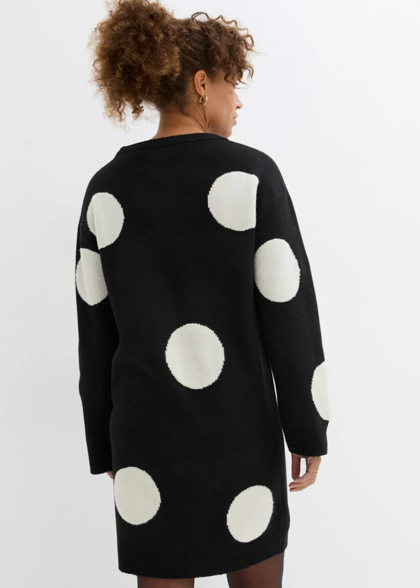 Clearance Vestido holgado de punto con lunares Mujer Vestidos|Ropa De Punto