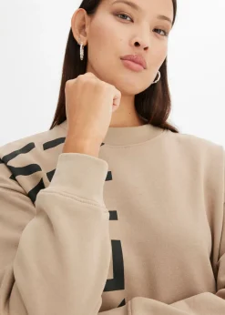 Clearance Vestido holgado tipo sudadera en suave mezcla de algodón Mujer Ropa Cómoda|Vestidos