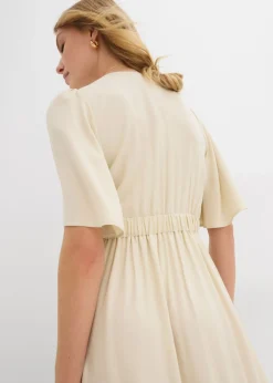 Online Vestido largo a capas de viscosa fluida Mujer Vestidos