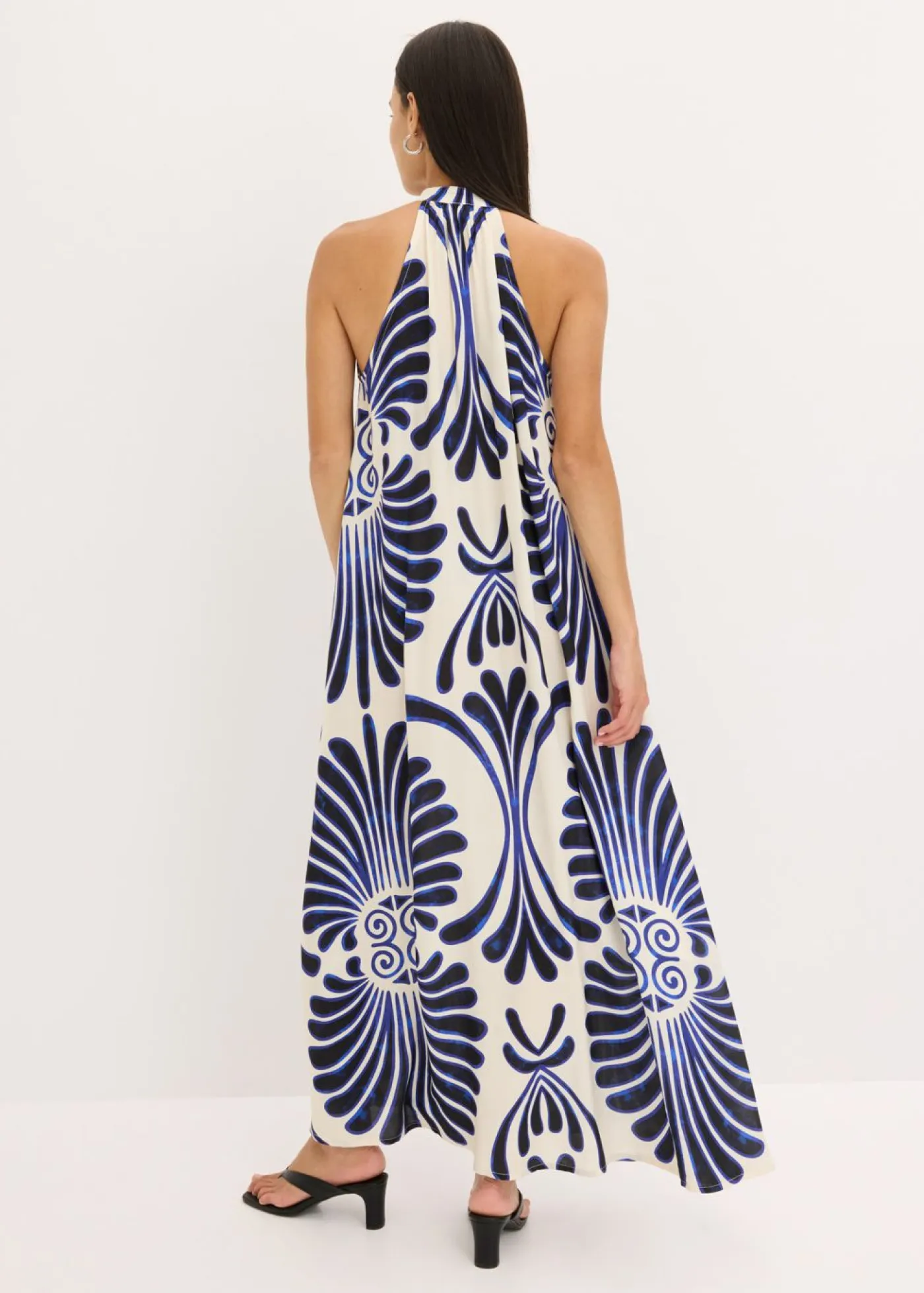 Best Vestido largo ancho de viscosa fluida Mujer Vestidos