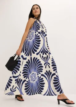 Best Vestido largo ancho de viscosa fluida Mujer Vestidos