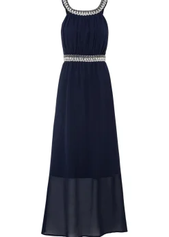 Best Vestido largo con aplicación de piedras brillantes Mujer Vestidos|Ropa Elegante