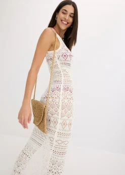 Online Vestido largo con aspecto de ganchillo Mujer Vestidos