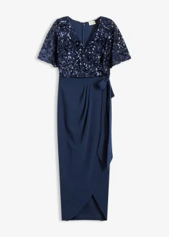 Clearance Vestido largo con bordado de lentejuelas Mujer Vestidos|Ropa Elegante