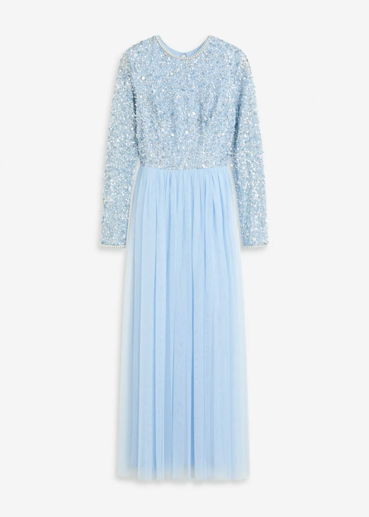 Outlet Vestido largo con bordado de lentejuelas Mujer Vestidos|Ropa Elegante