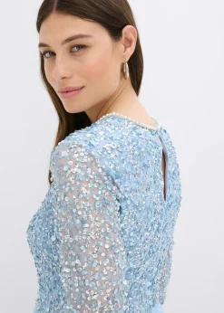 Outlet Vestido largo con bordado de lentejuelas Mujer Vestidos|Ropa Elegante