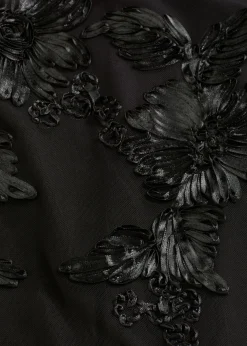 Hot Vestido largo con bordado floral Mujer Vestidos|Ropa Elegante