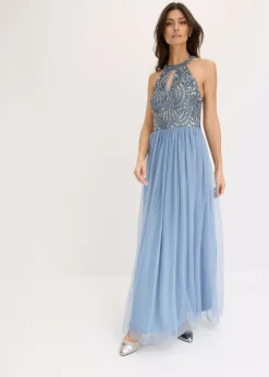 Best Vestido largo con bordado de lentejuelas Mujer Vestidos|Ropa Elegante