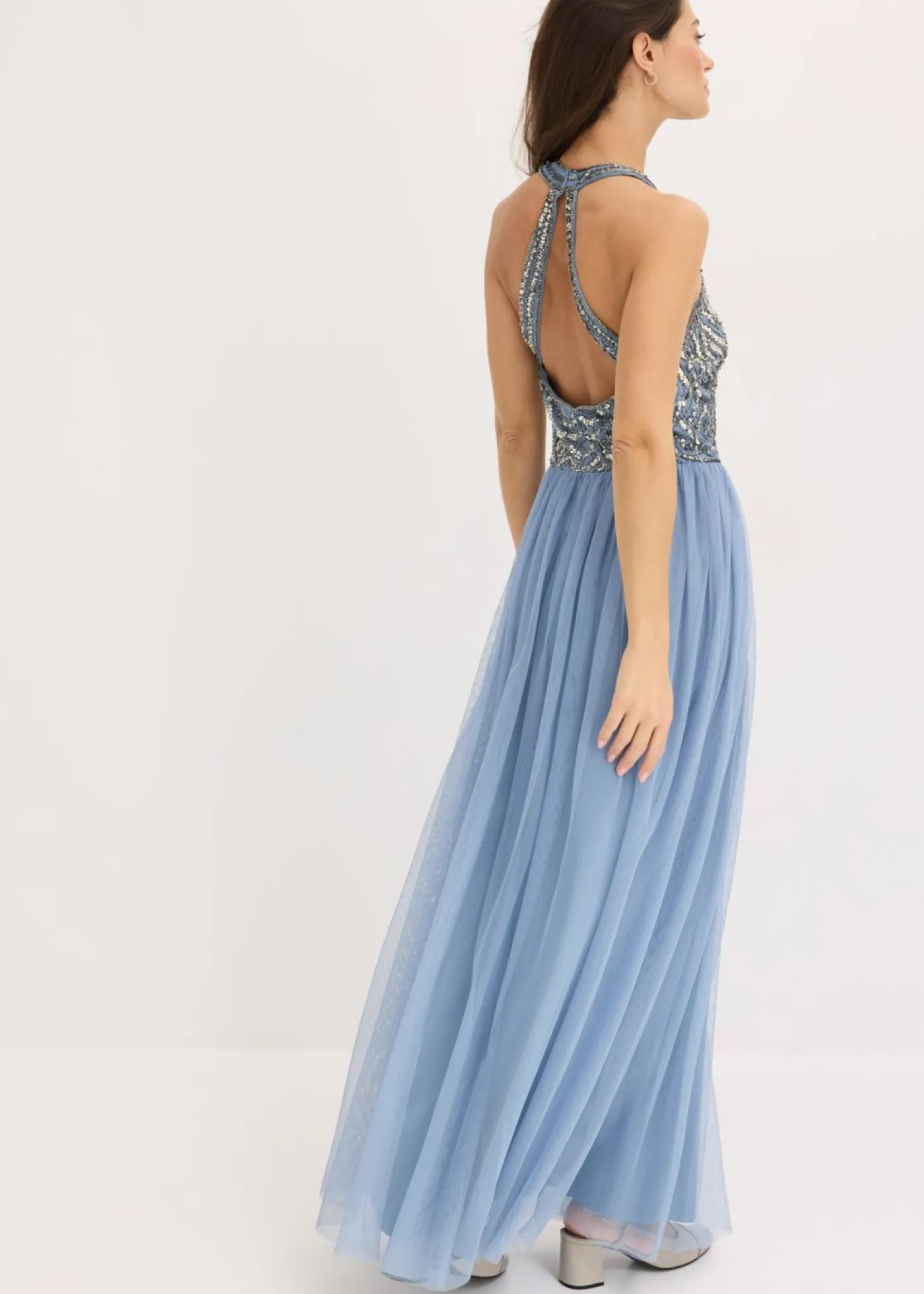 Best Vestido largo con bordado de lentejuelas Mujer Vestidos|Ropa Elegante
