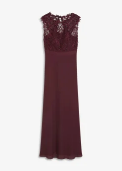 Outlet Vestido largo con encaje Mujer Vestidos|Tallas Pequeñas