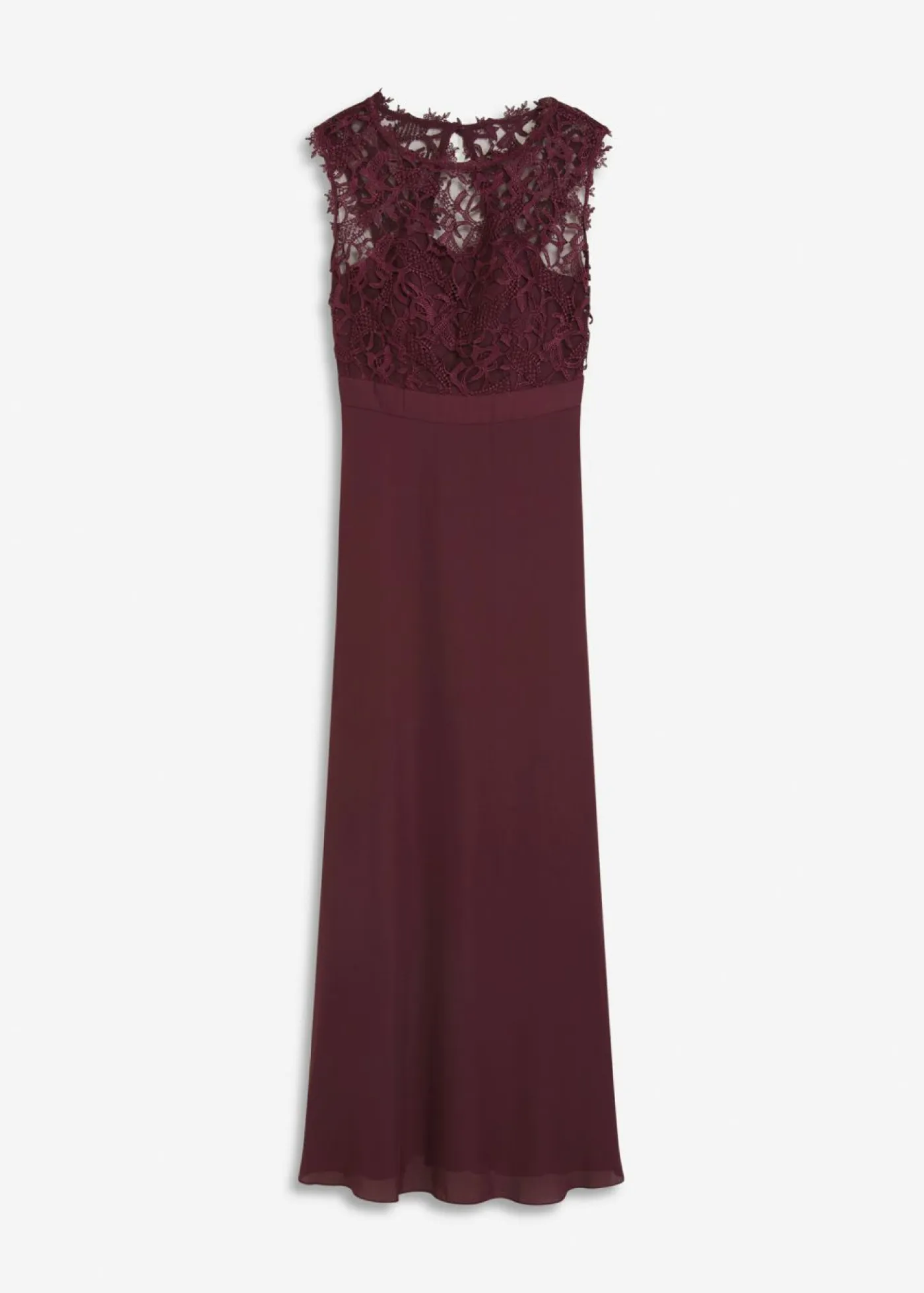 Outlet Vestido largo con encaje Mujer Vestidos|Tallas Pequeñas