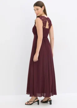 Outlet Vestido largo con encaje Mujer Vestidos|Tallas Pequeñas