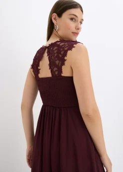Outlet Vestido largo con encaje Mujer Vestidos|Tallas Pequeñas