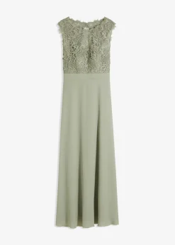 Sale Vestido largo con encaje Mujer Novedades